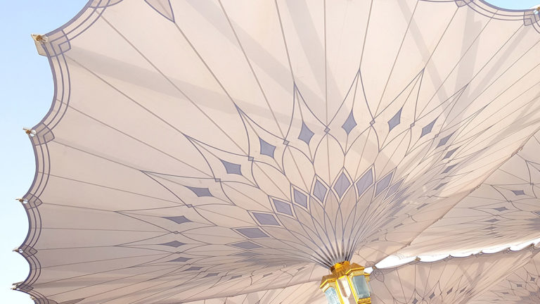 lectronic umbrellas at Prophet Muhammad Mosque on November 6, 2016, Madinah, Saudi Arabia.