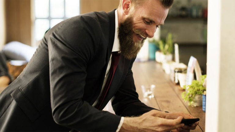 Business Man on Phone