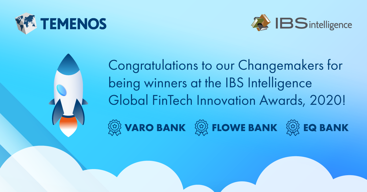 Temenos Wins Major Awards at IBS Intelligence Global FinTech Innovation Awards 2020