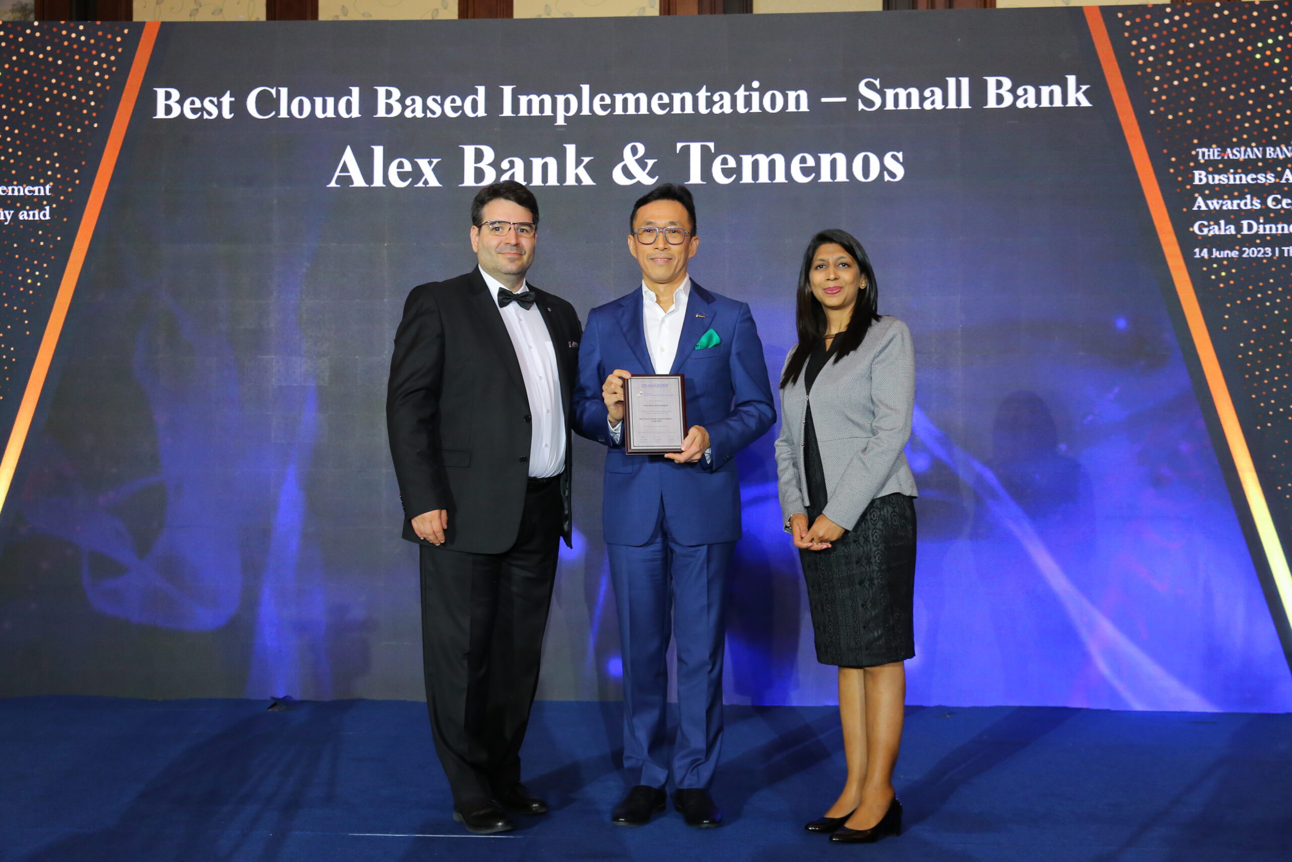 Asian Banker Award for Alex Bank and Temenos
