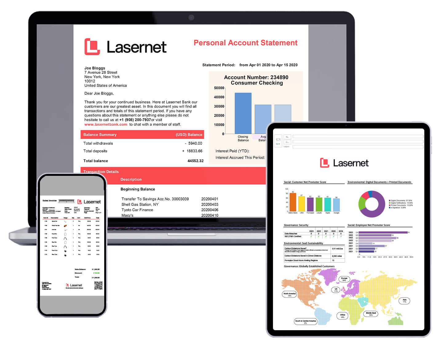 Formpipe documents on a desktop screen