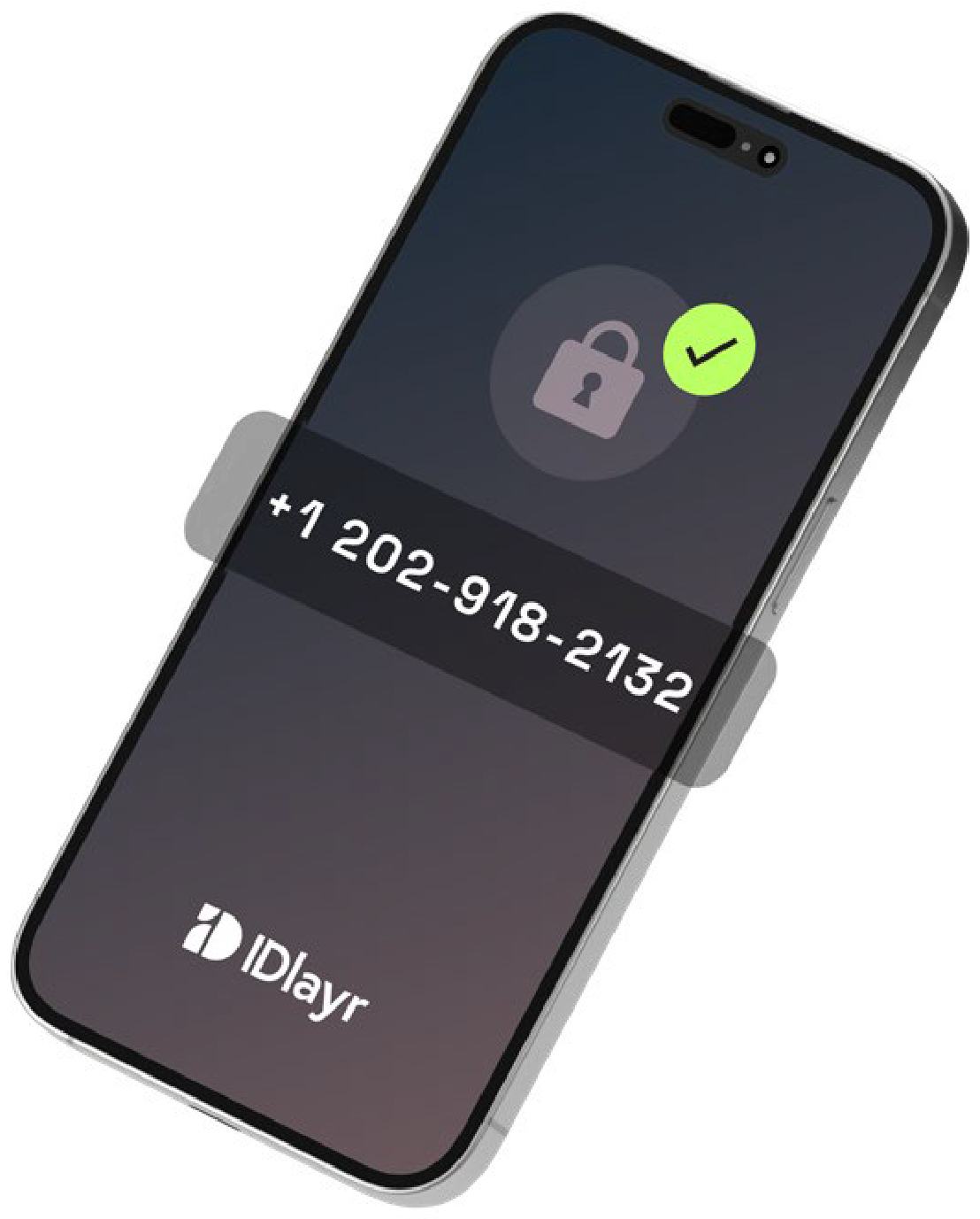 Flowchart illustrating a mobile phone's secure IP connection to a customer's server and tru.id, verified with end-user's mobile carrier.