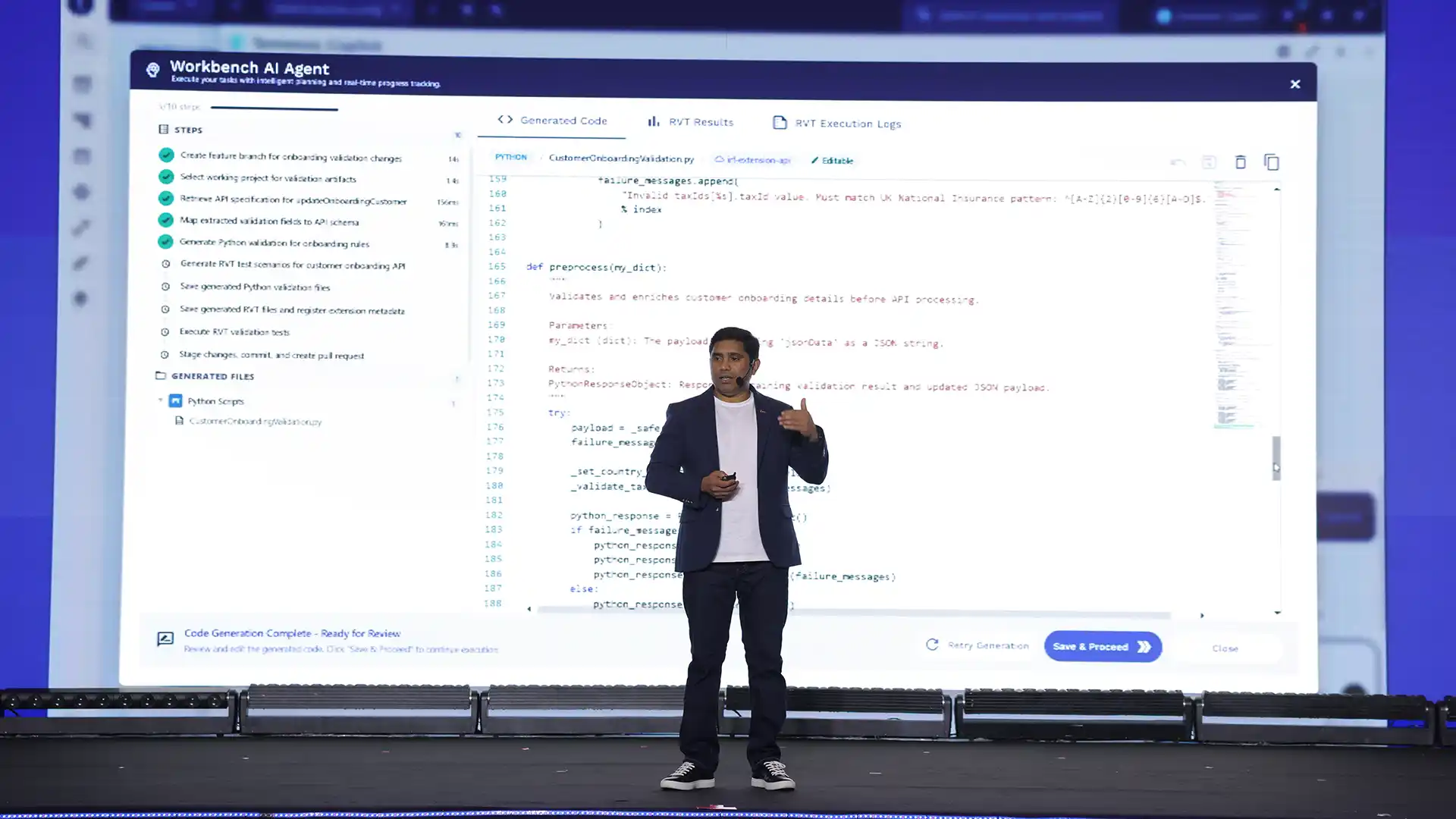 Nanda Badrappan, Deputy Chief Technology Officer, Temenos, showcases Temenos workbench AI Agent at the Temenos Regional Forum 2026 (APAC).